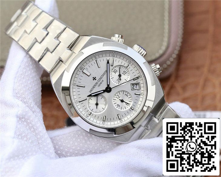 Vacheron Constantin Overseas 5500V/110A-B075 1:1 edizione migliore 8F Fabbrica Silvery quadrante bianco