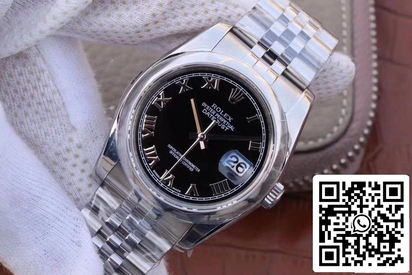 Rolex Datejust 36mm 116234 AR Fabbrica 1:1 edizione migliore Swiss ETA3135 quadrante nero