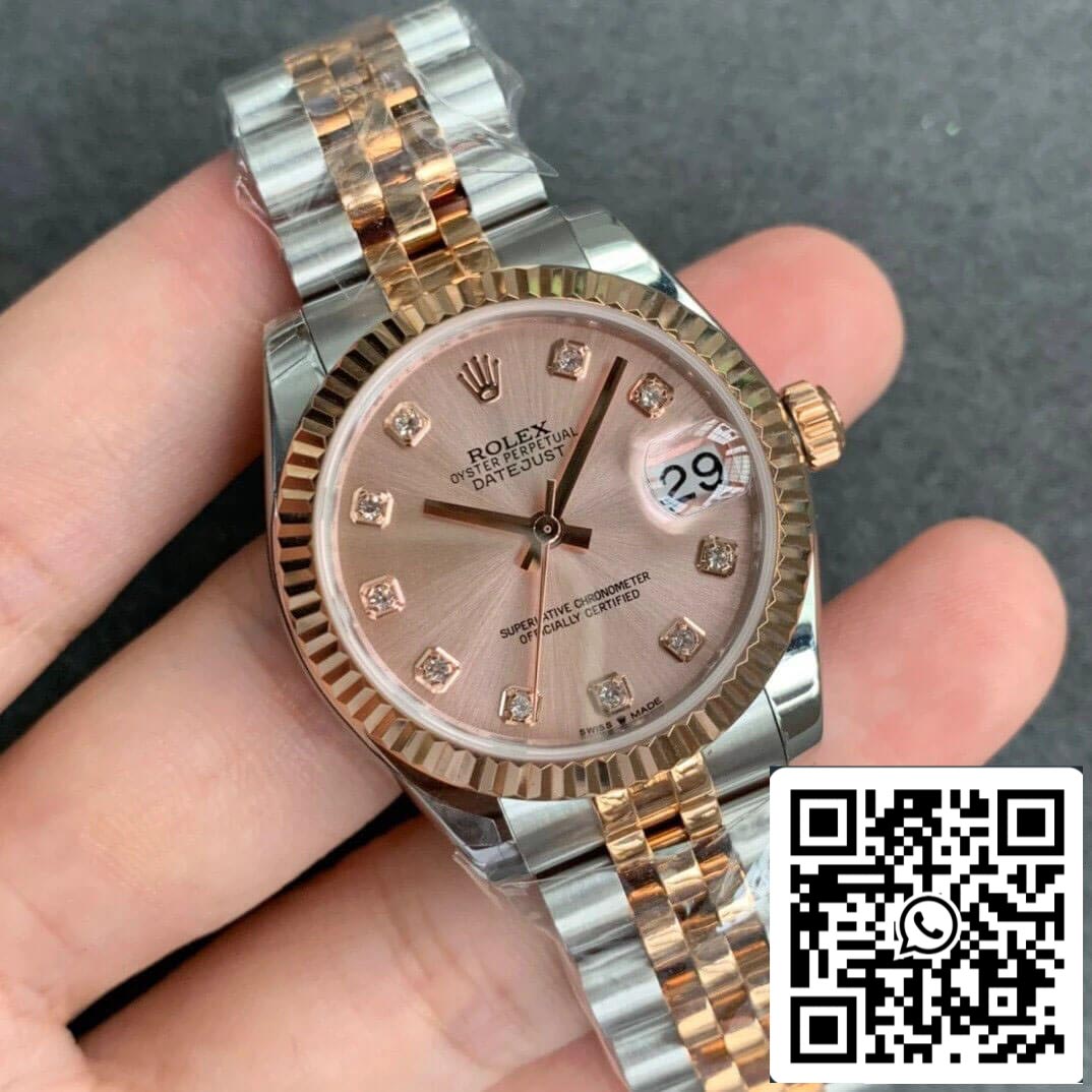 Rolex Datejust M278271-0024 1:1 edizione migliore GS Fabbrica Rosa Oro quadrante