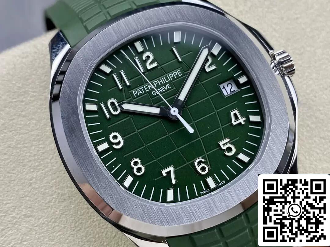 Patek Philippe Aquanaut 5168G-010 1:1 edizione migliore 3K Fabbrica V2 Versione quadrante verde