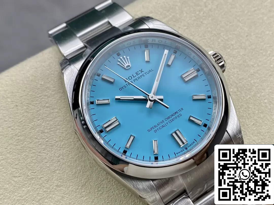 Rolex Oyster Perpetual M126000-0006 36MM 1:1 edizione migliore VS Fabbrica Turquoise quadrante blu