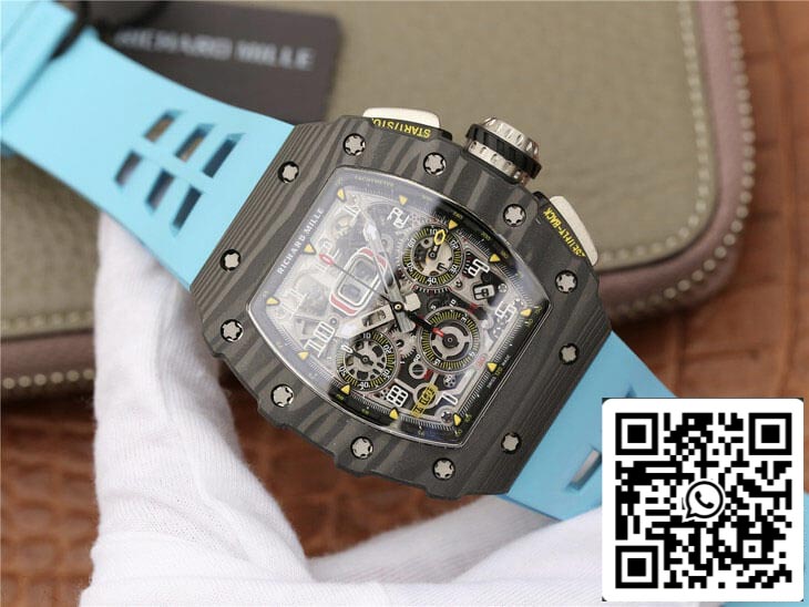 Richard Mille RM11-03 1:1 Best Edition KV Fabbrica Blue cinturino