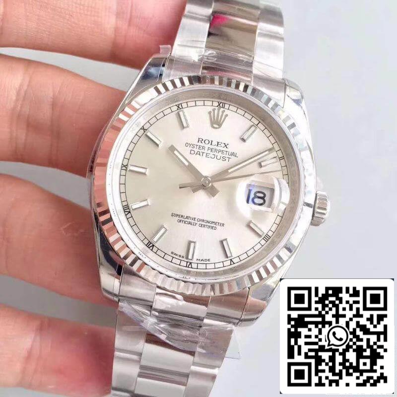 Rolex Datejust II 36mm 126334 AR Fabbrica 1:1 edizione migliore Swiss ETA3135 quadrante argento