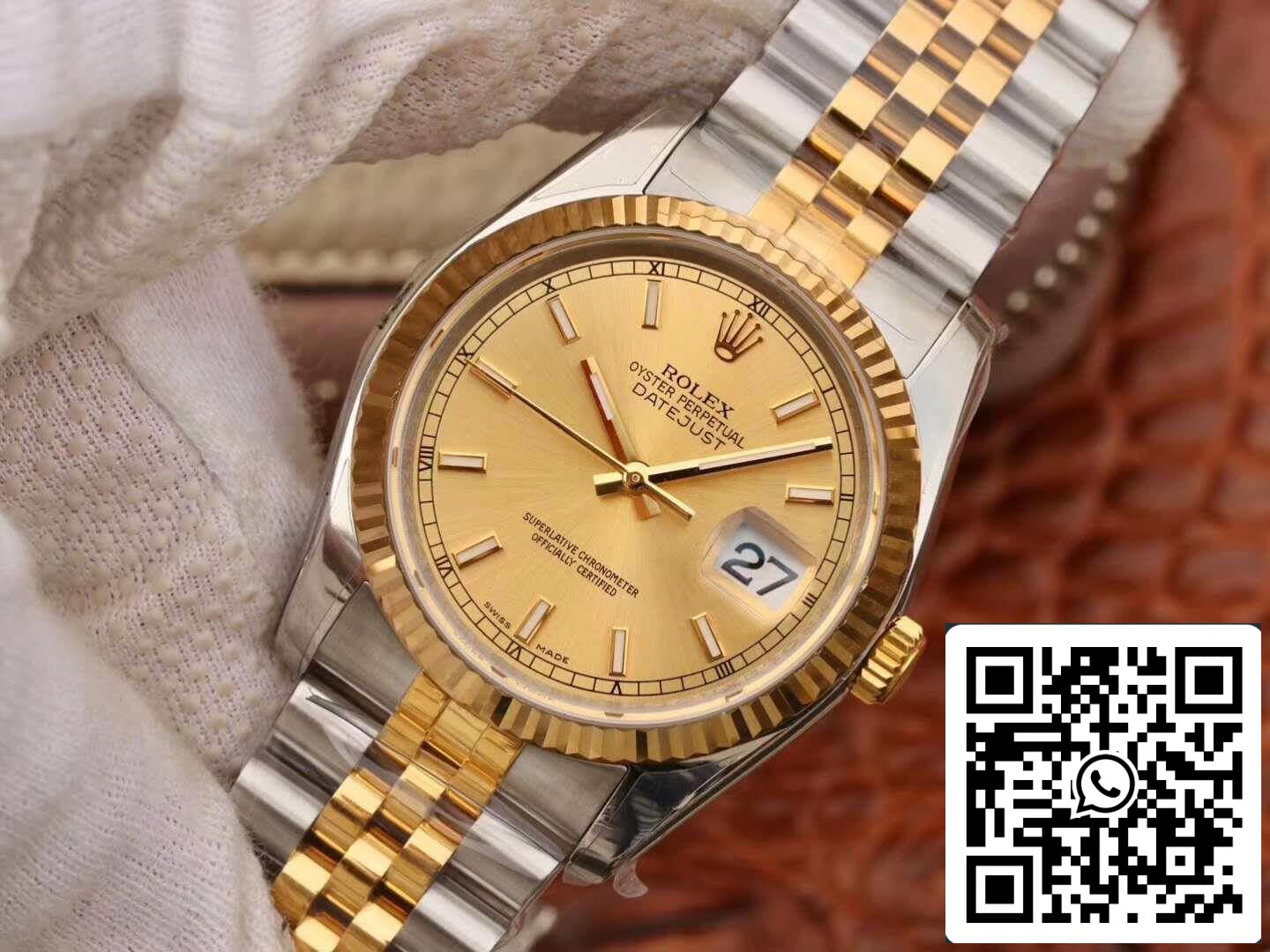 Rolex Datejust II 116333 AR Fabbrica 1:1 edizione migliore Swiss ETA3135 quadrante champagne