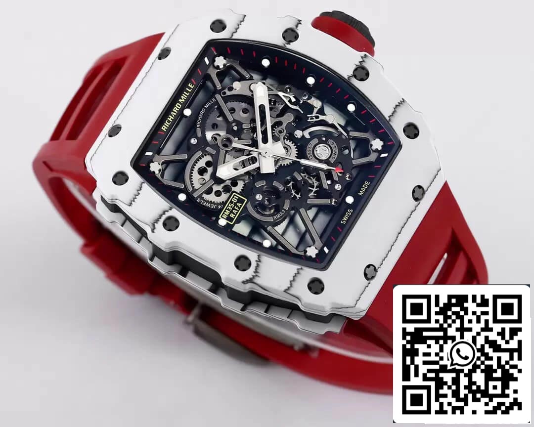 Richard Mille RM35-01 1:1 edizione migliore BBR Fabbrica Red cinturino