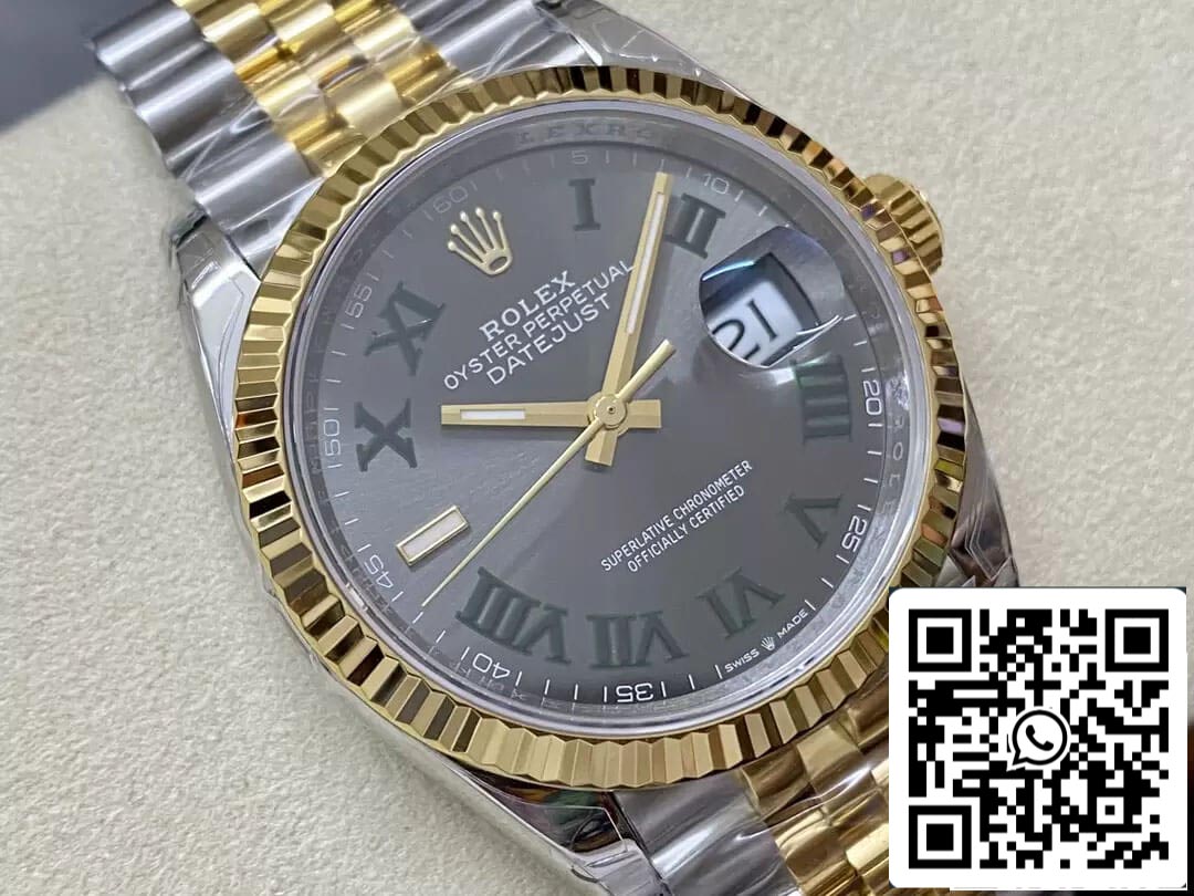 Rolex Datejust M126233-0035 36MM 1:1 edizione migliore VS Fabbrica Wimbledon quadrante