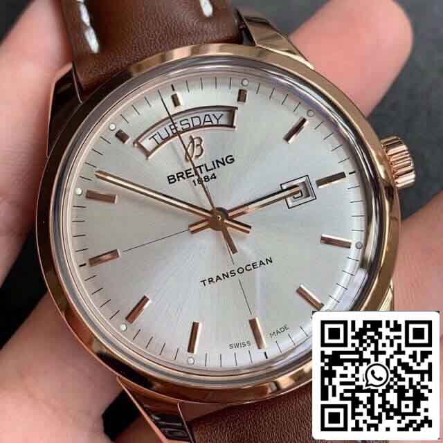 replica Breitling Transocean R45310121G1P1  V7 Fabbrica Gold Case