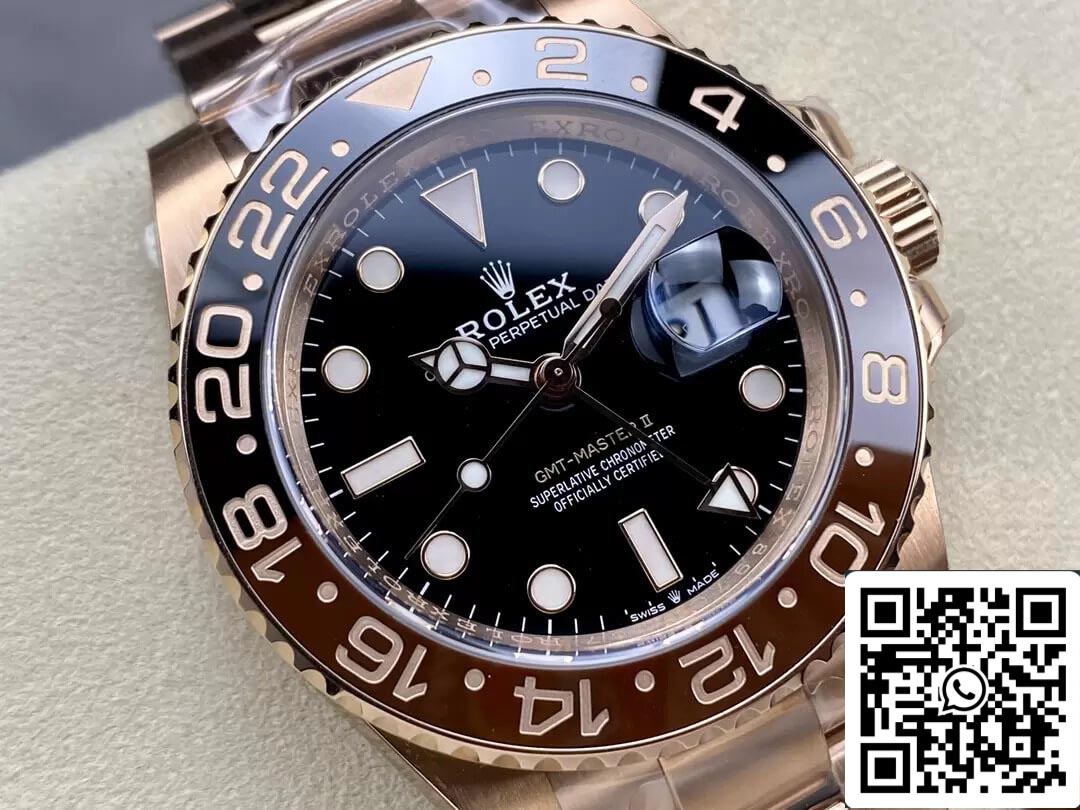 Rolex GMT Master II M126715CHNR-0001 1:1 edizione migliore C+ Fabbrica quadrante nero