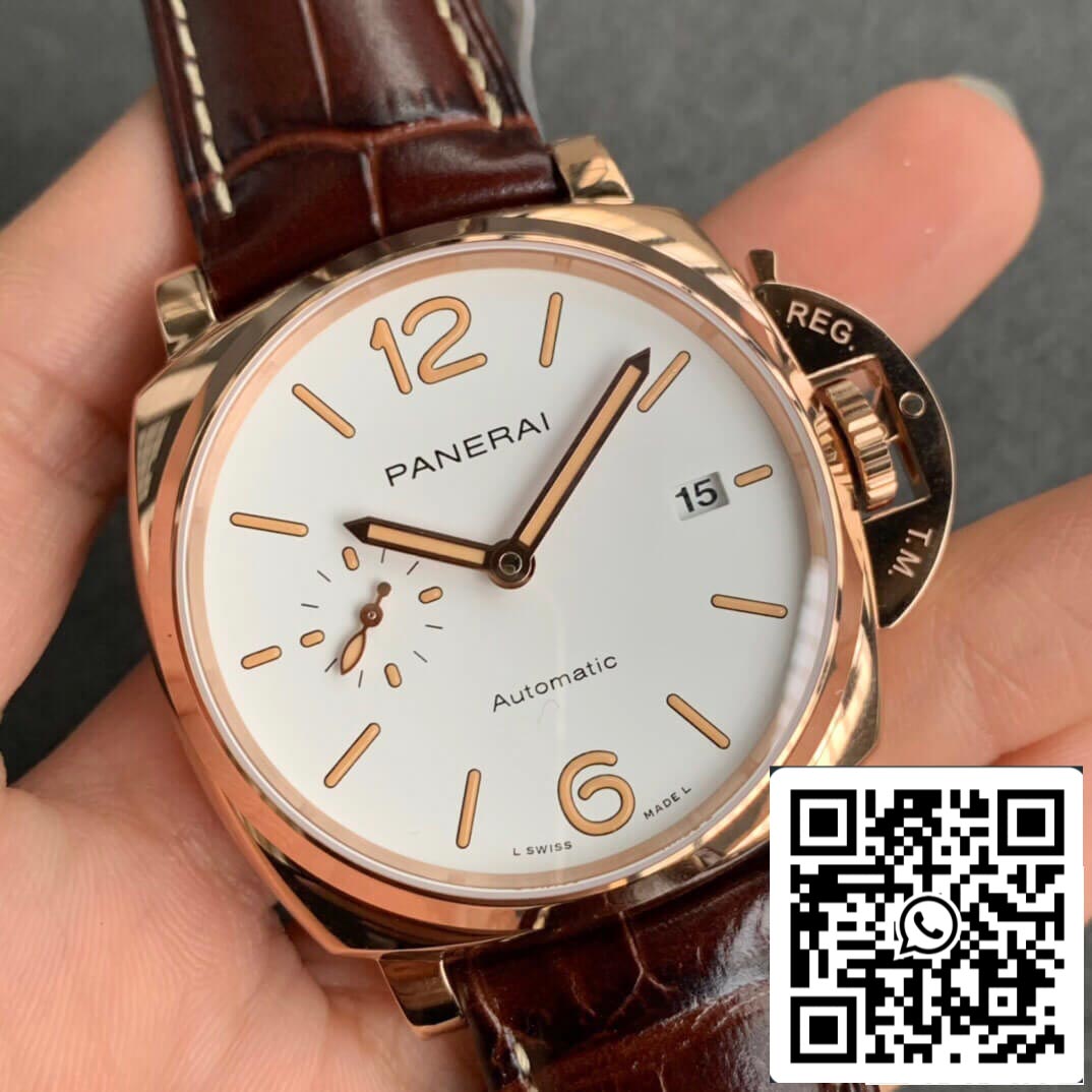 Panerai Luminor PAM01042 1:1 edizione migliore VS Fabbrica quadrante bianco