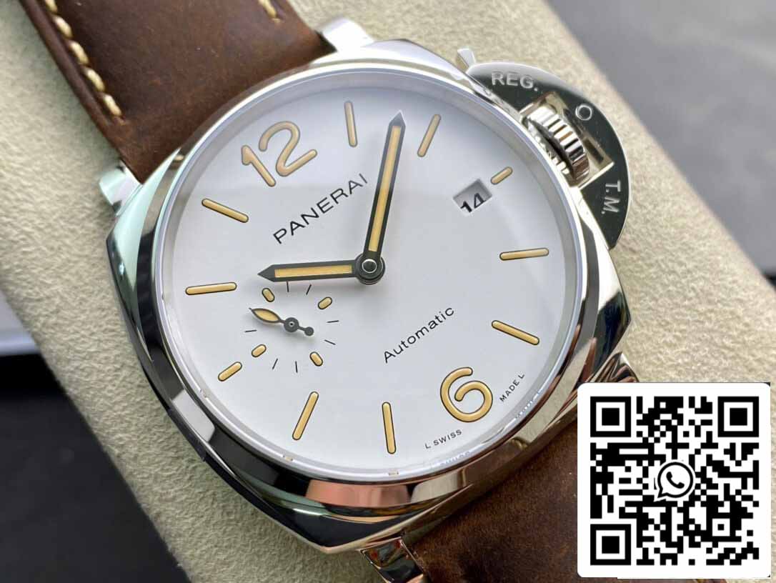 Panerai Luminor PAM01046 1:1 edizione migliore VS Fabbrica quadrante bianco