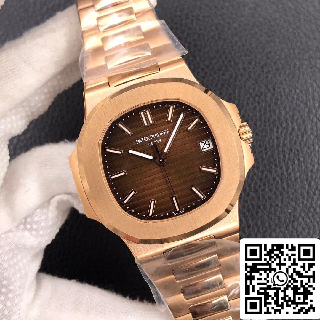 Patek Philippe Nautilus 5711/1R-001 1:1 edizione migliore 3K Fabbrica Rosa Oro