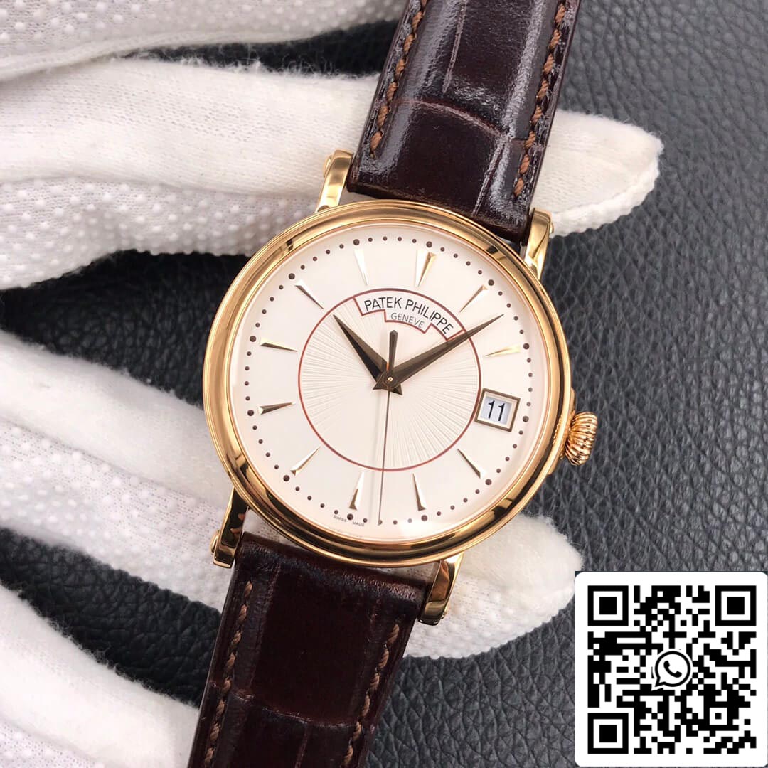 Patek Philippe Calatrava 5153J-001 1:1 Best Edition ZF Fabbrica White Dial Rose Gold