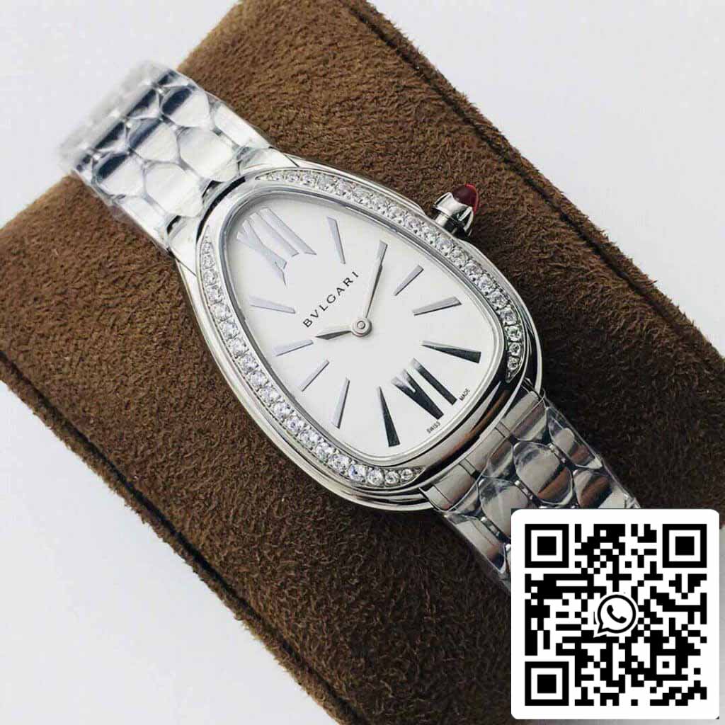 Bvlgari Serpenti 103361 1:1 edición mayor BV Fabbrica Argento quadrante bianco
