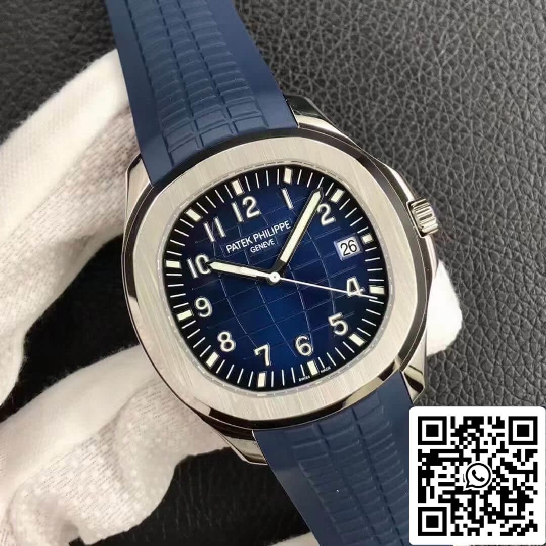 Patek Philippe Aquanaut 5168G-001 1:1 edizione migliore 3K Fabbrica V2 Versione quadrante blu