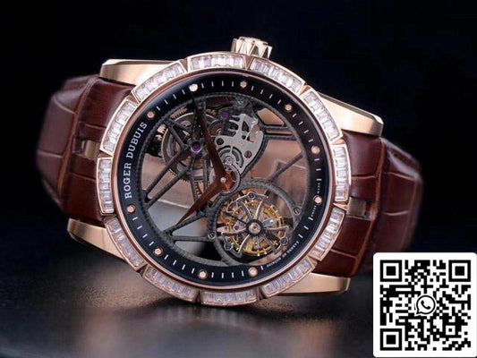 Roger Dubuis Excalibur RDDBEX0404 1:1 edizione migliore JB Fabbrica V3 Rose Gold Tourbillon Swiss RD505SQ