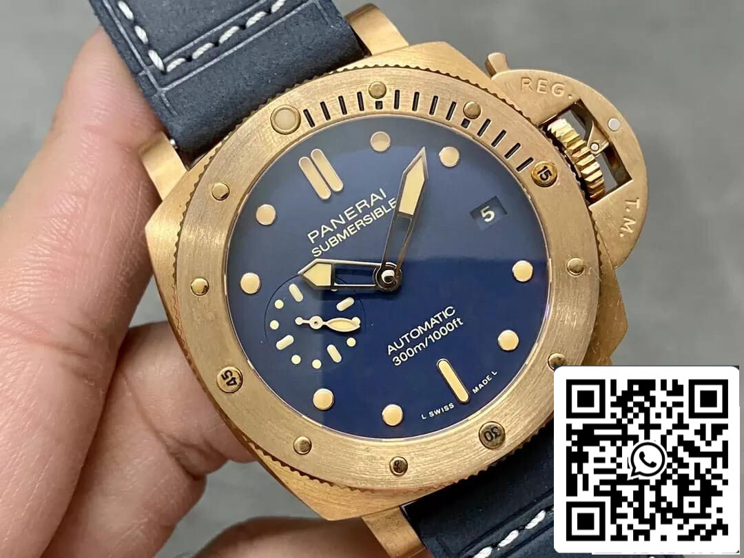 Panerai Submersible PAM01074 1:1 edizione migliore VS Fabbrica quadrante blu