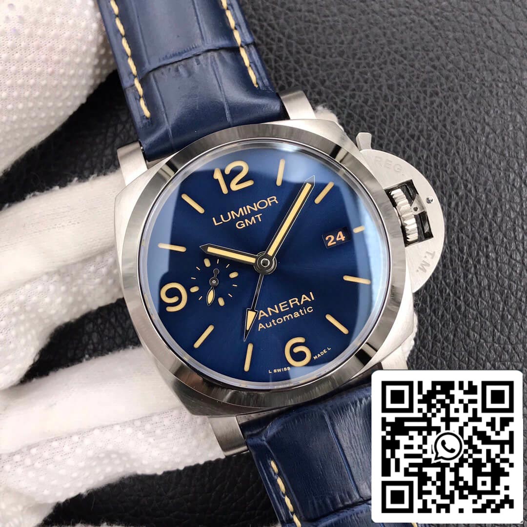 Panerai Luminor GMT PAM01033 1:1 edizione migliore VS Fabbrica Dark quadrante blu
