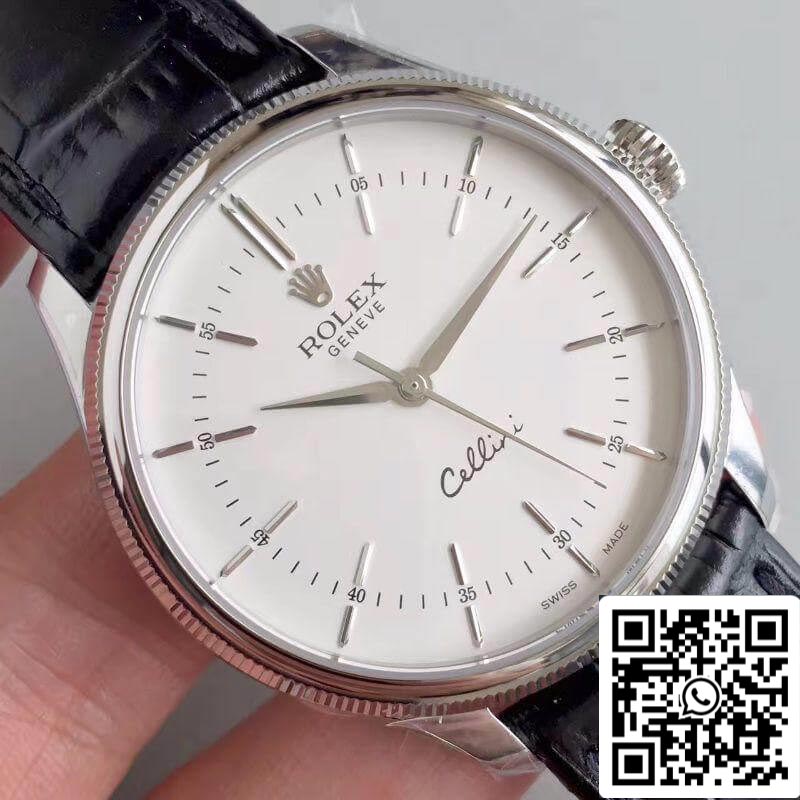 Rolex Cellini 50509 MKS Fabbrica 1:1 Best Edition Swiss ETA3132 White Dial