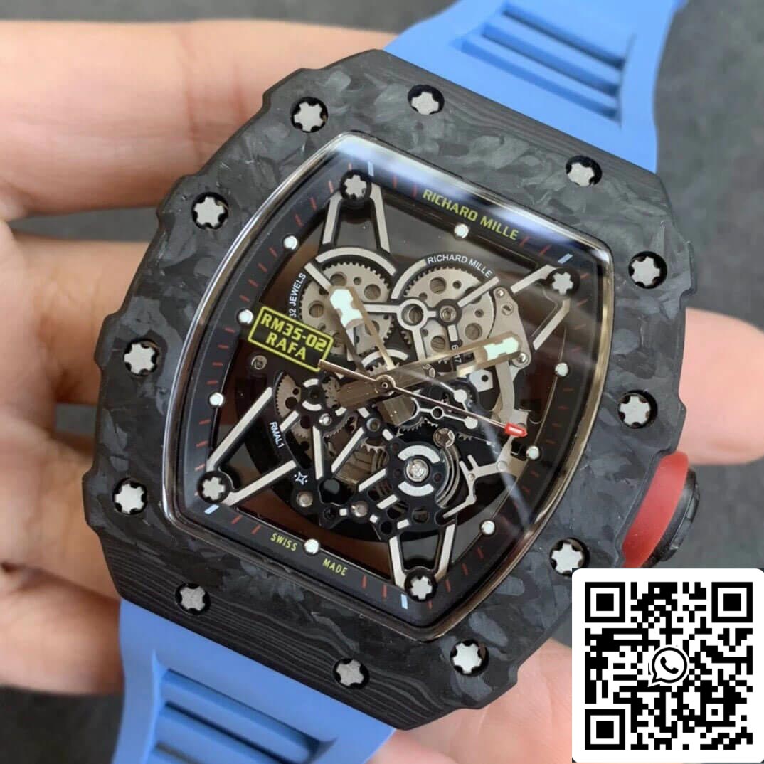 Richard Mille RM35-02 1:1 Best Edition KV Fabbrica V3 Carbon Fiber Case