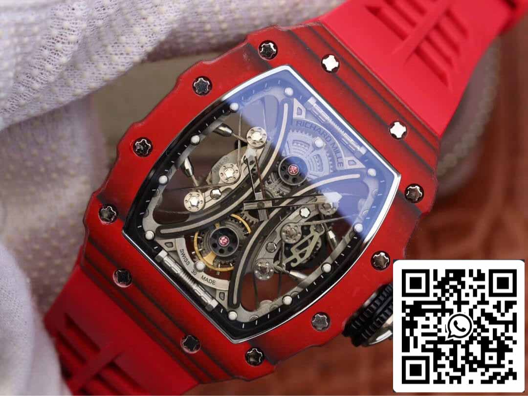 Richard Mille RM53-01 1:1 Best Edition KV Fabbrica Red TPT Carbon Fiber