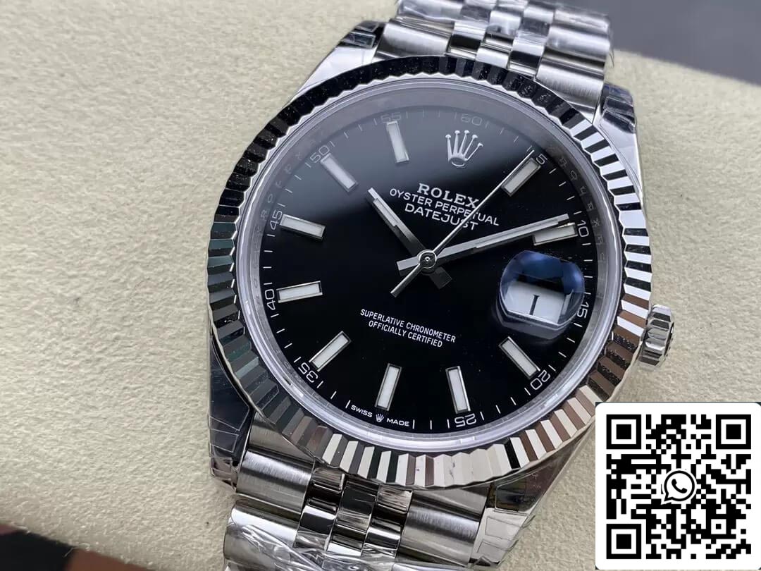 Rolex Datejust M126334-0018 1:1 edizione migliore VS Fabbrica quadrante nero
