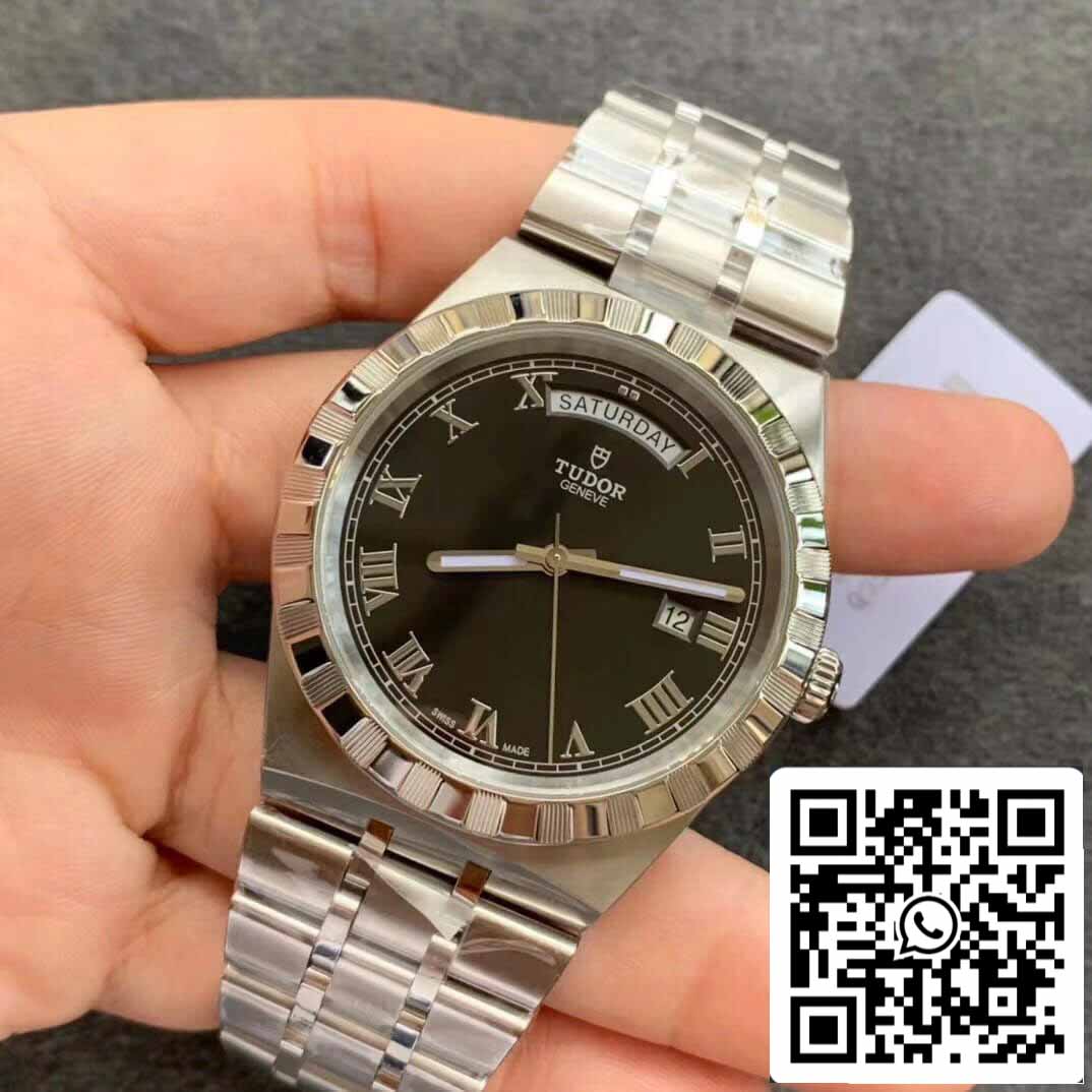 replica Tudor Royal M28600-0003 Day Date V7 Fabbrica Black Dial