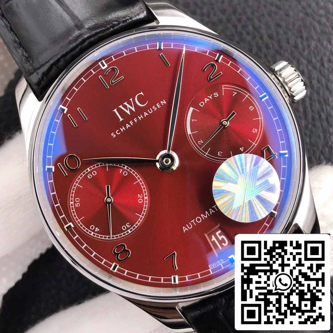 IWC Portugieser IW500714 1:1 Best Edition YL Fabbrica Burgundy Red Dial