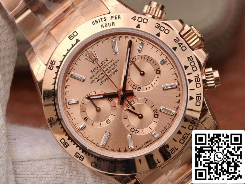 Rolex Daytona Cosmograph 116508 JH Fabbrica 1:1 edição melhor Swiss ETA4130 mostrador em ouro rosa