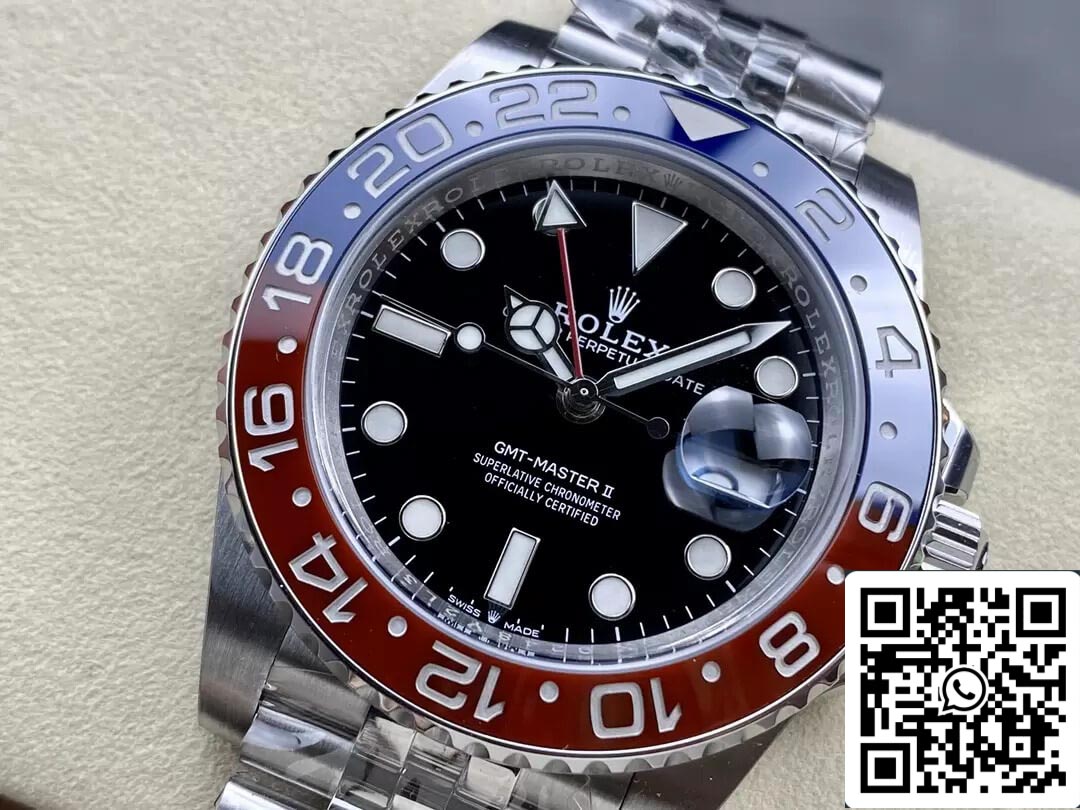Rolex GMT Master II M126710BLRO-0001 1:1 edizione migliore C+ Fabbrica Acciaio cinturino