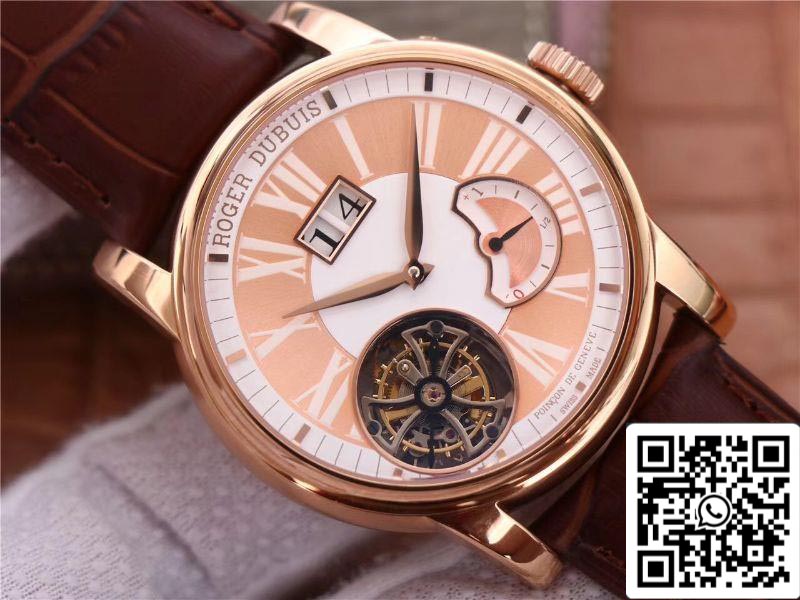 Roger Dubuis Hommage RDDBHO0568 Tourbillon 1:1 Edición Mejor JB Fabbrica Champagne Dial Swiss RD540