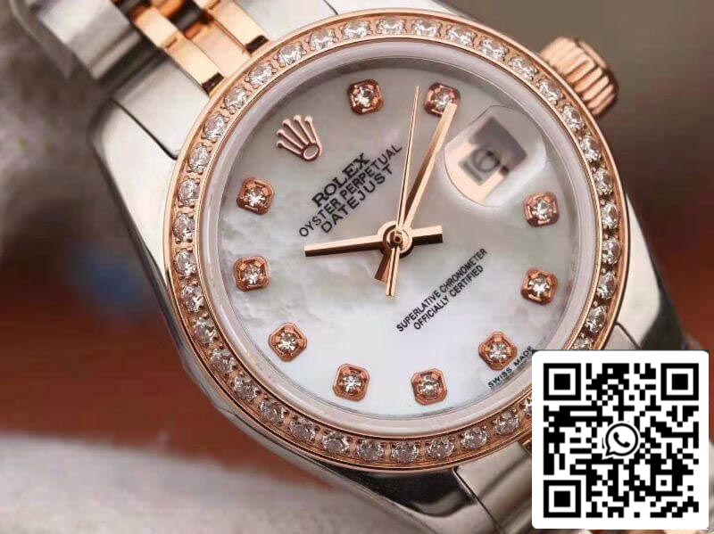 Rolex Lady Datejust 28MM 1:1 Best Edition Swiss Original Imported NH05 movimento White Enamel Dial