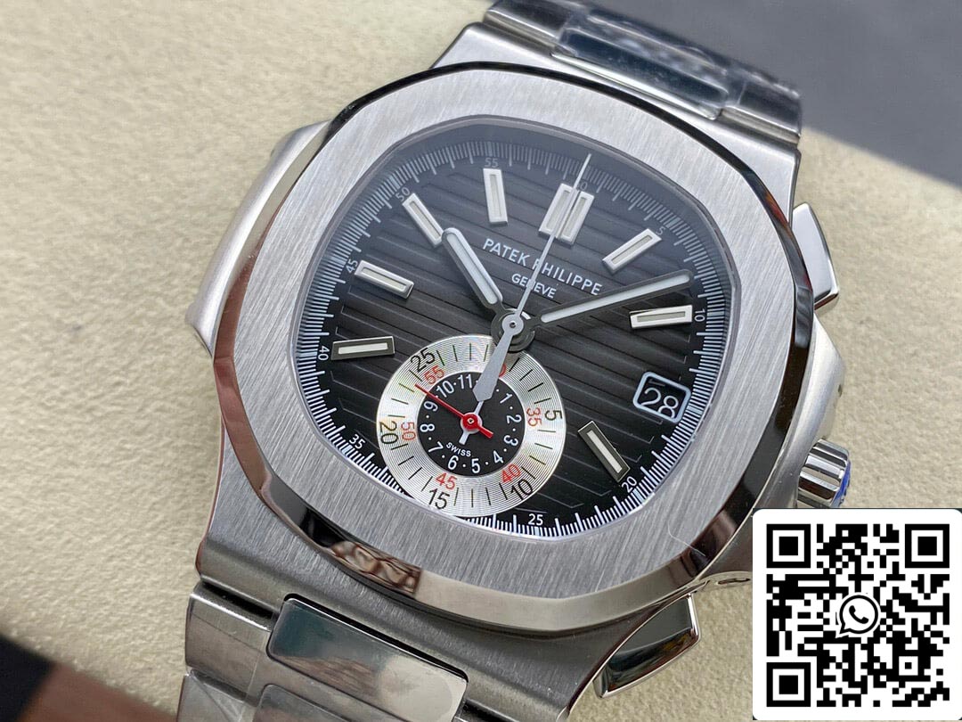 Patek Philippe Nautilus 5980/1A-014 1:1 Best Edition PPF Fabbrica Black Dial