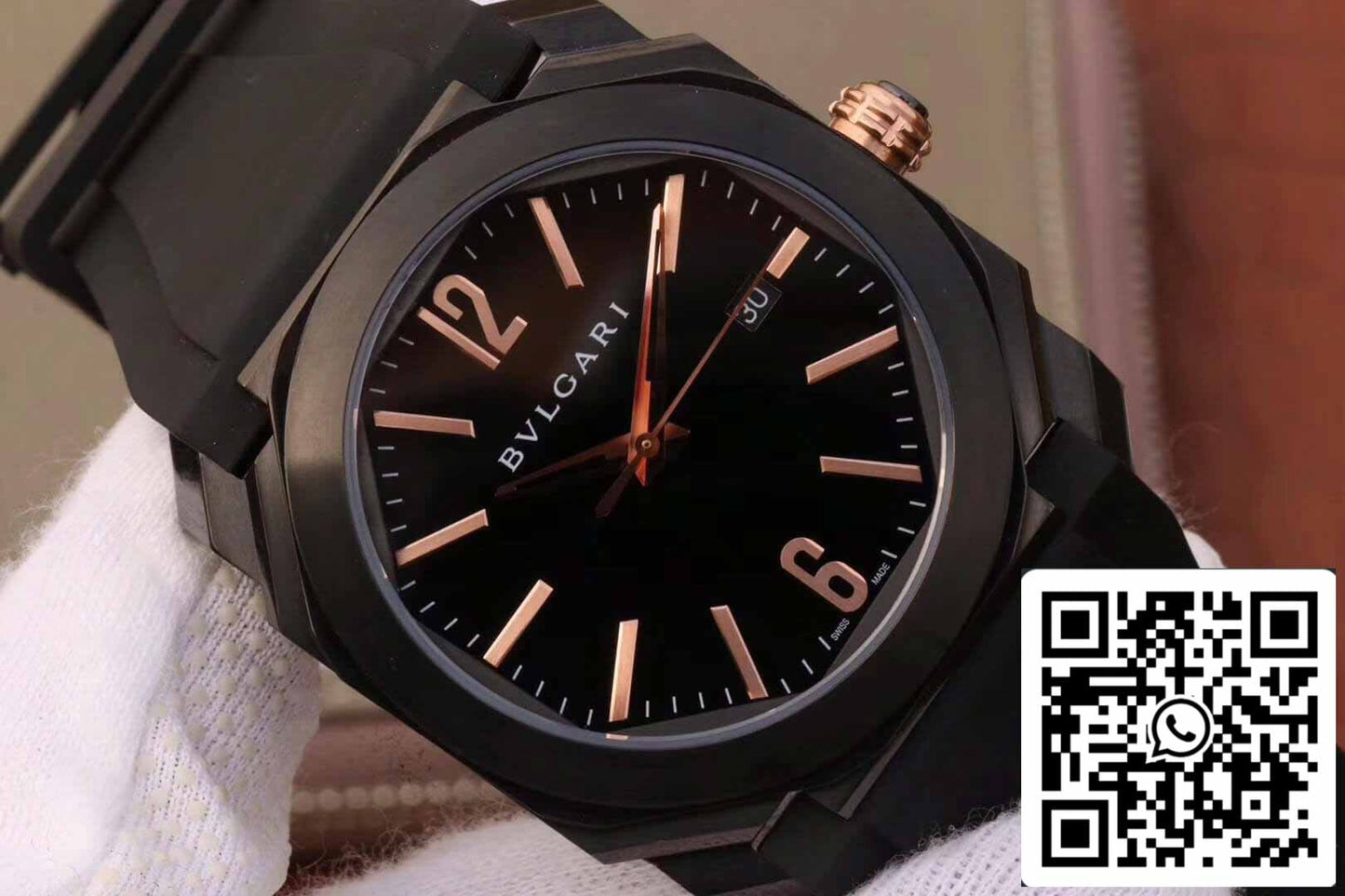 Bvlgari Octo 102581 BGO41BBSVD 1:1 edizione migliore quadrante nero