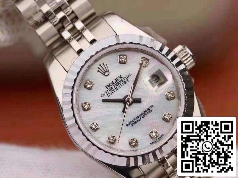 Rolex Lady Datejust 28MM 1:1 Best Edition Swiss NH05 movimento White Dial