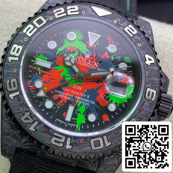 Rolex GMT-MASTER II Diw 1:1 edizione migliore fibra di carbonio Color quadrante