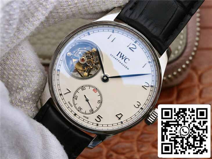 IWC Portuguese Tourbillon 1:1 Best Edition ZF Fabbrica White Dial
