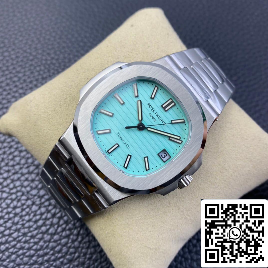 Patek Philippe Nautilus 5711/1A-018 1:1 edizione migliore 3K Fabbrica Tiffany quadrante blu