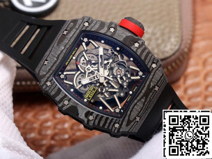 Richard Mille RM35-02 1:1 Best Edition ZF Fabbrica Carbon Fiber Case