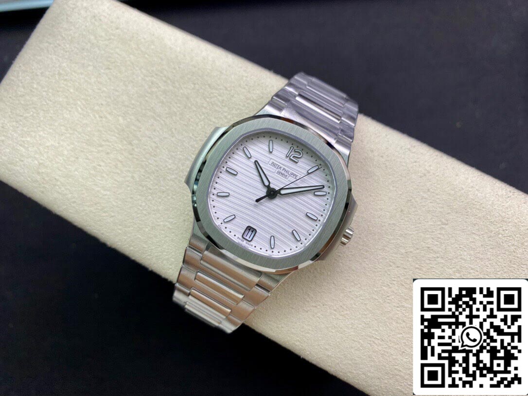 Patek Philippe Nautilus Ladies 7118/1A-010 1:1 edizione migliore 3K Fabbrica quadrante argento