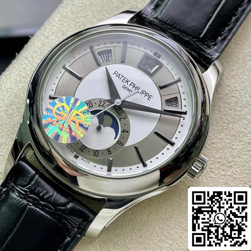 Patek Philippe Complications 5205G-001 1:1 edizione migliore GR Fabbrica Argento Grigio quadrante