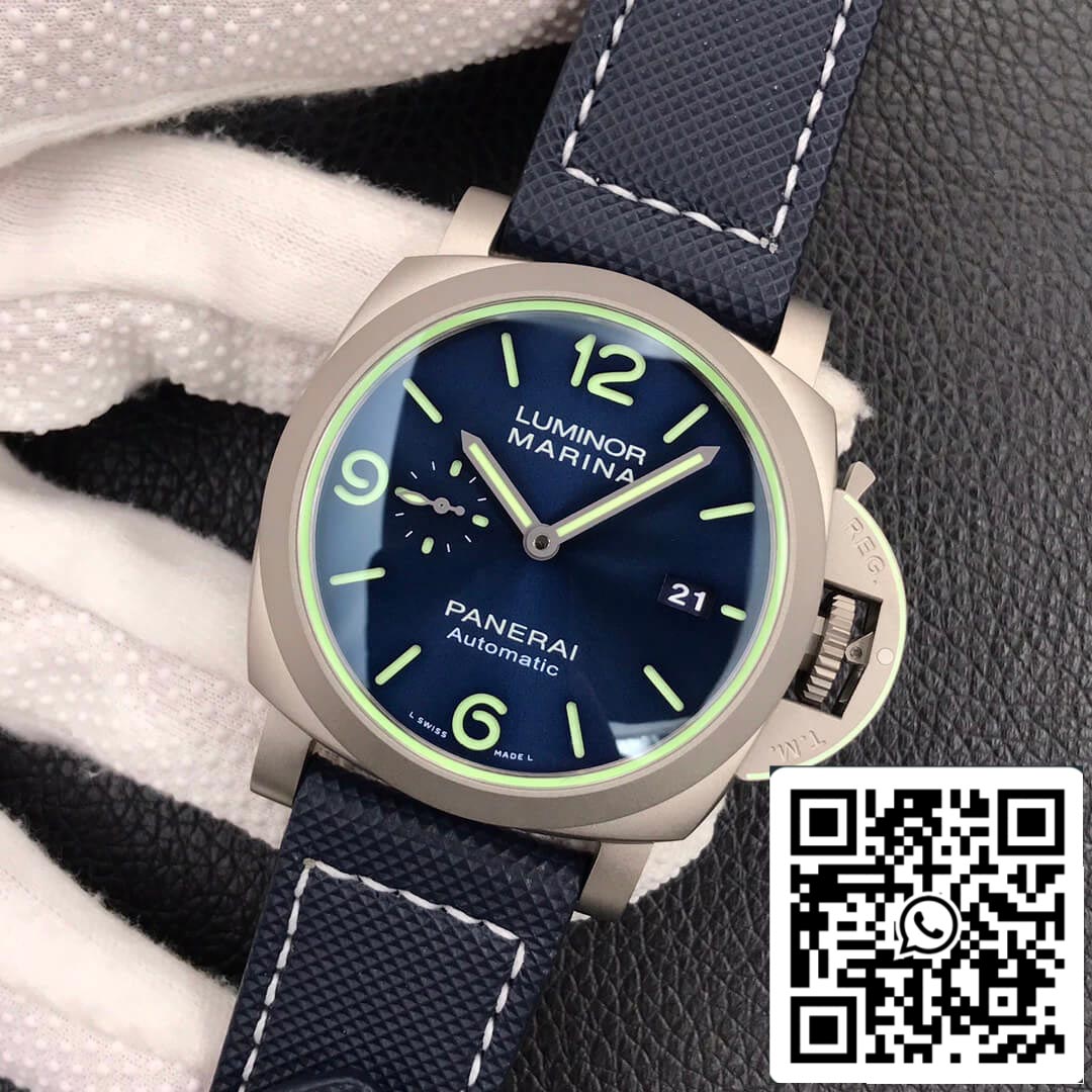 Panerai Luminor PAM01117 1:1 edizione migliore VS Fabbrica quadrante blu