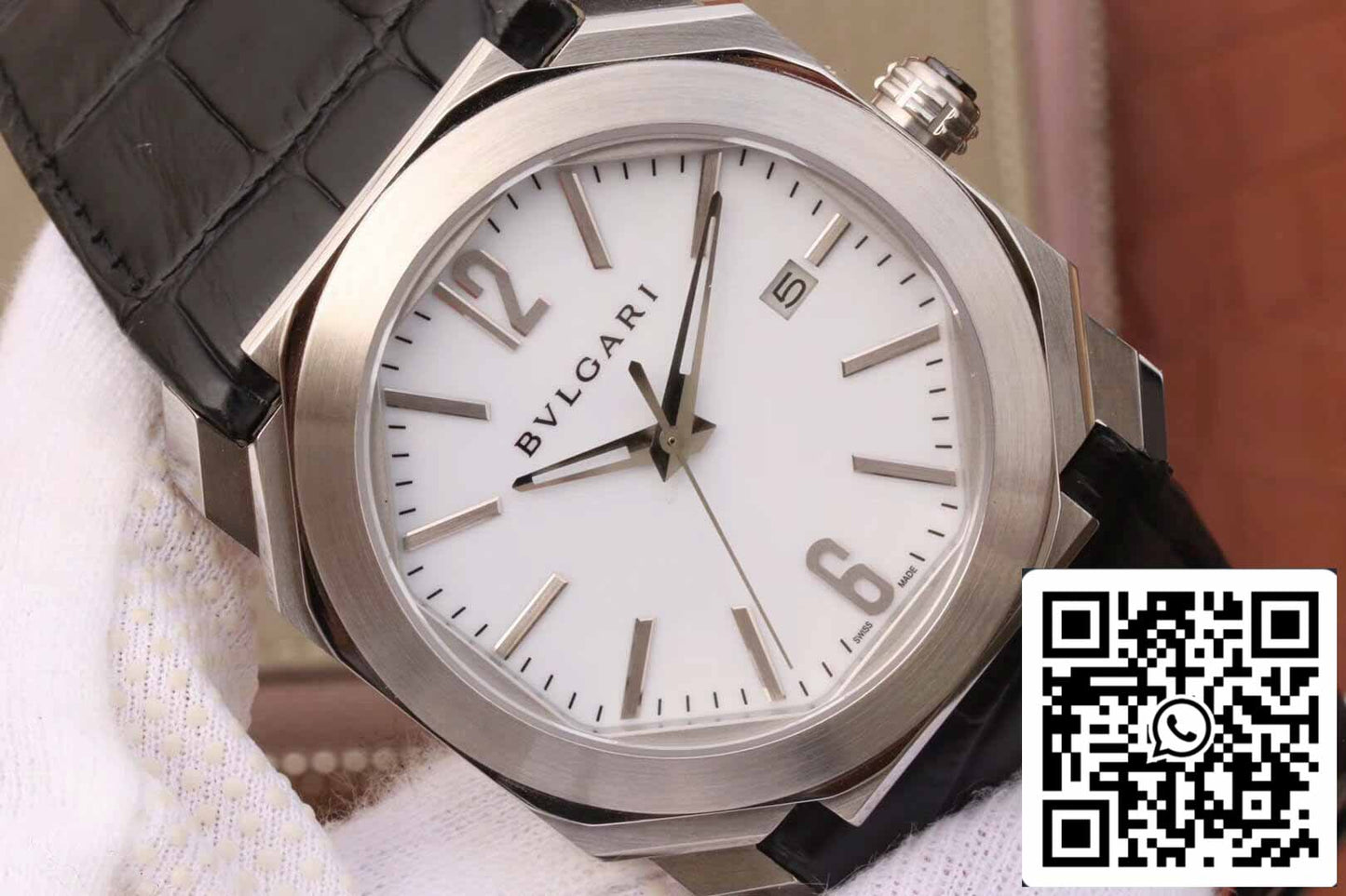 Bvlgari Octo 102779 OC41C6SLD 1:1 edición mejor cuadrante blanco