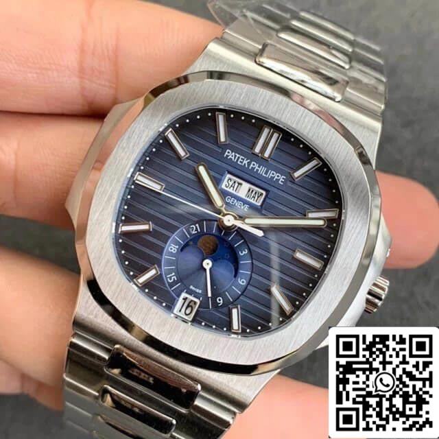 Patek Philippe Nautilus 5726/1A-014 1:1 edizione migliore GR Fabbrica quadrante blu