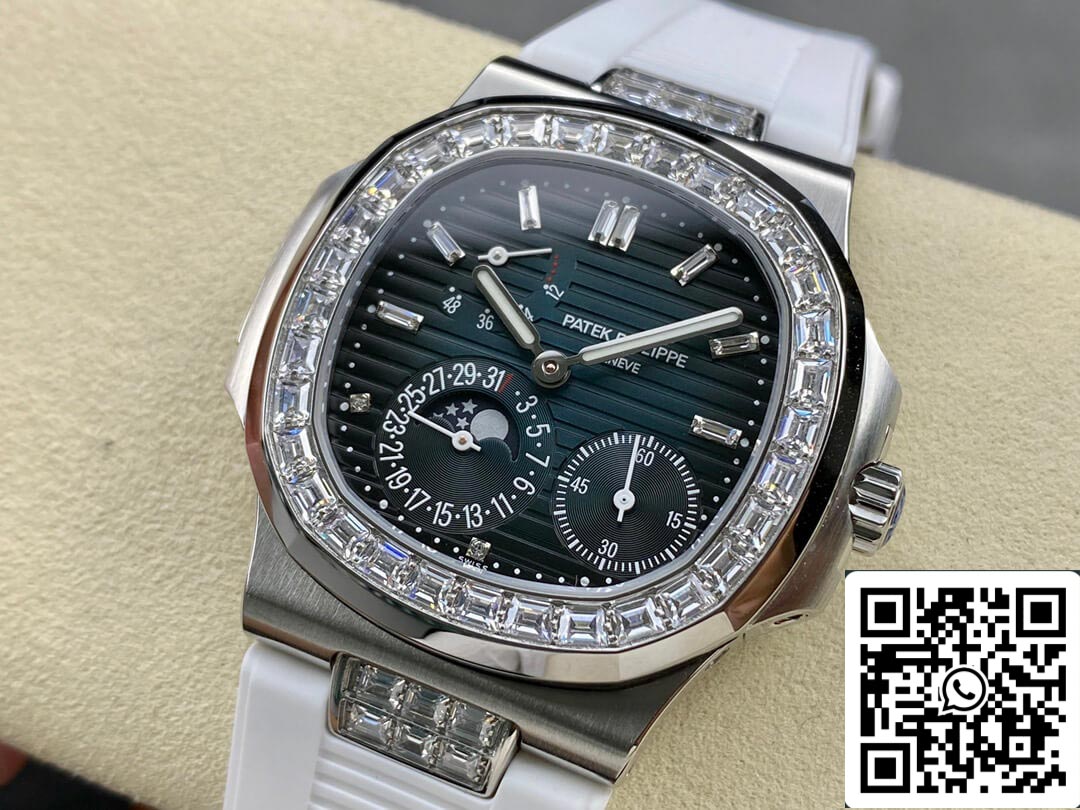 Patek Philippe Nautilus 5712GR 1:1 edizione migliore GR Fabbrica Gomma cinturino