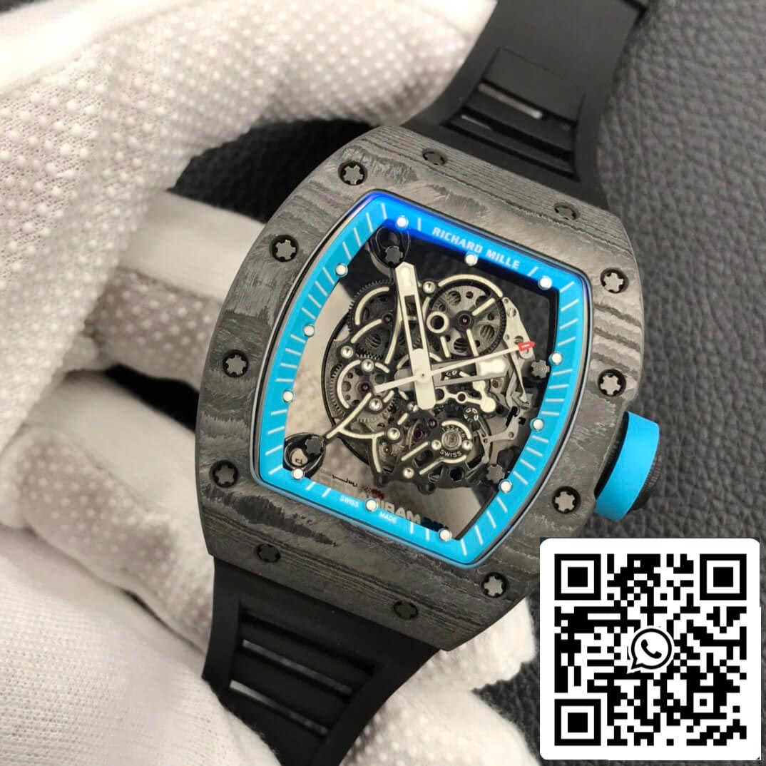 Richard Mille RM055 1:1 Best Edition ZF Fabbrica Carbon Fiber Case