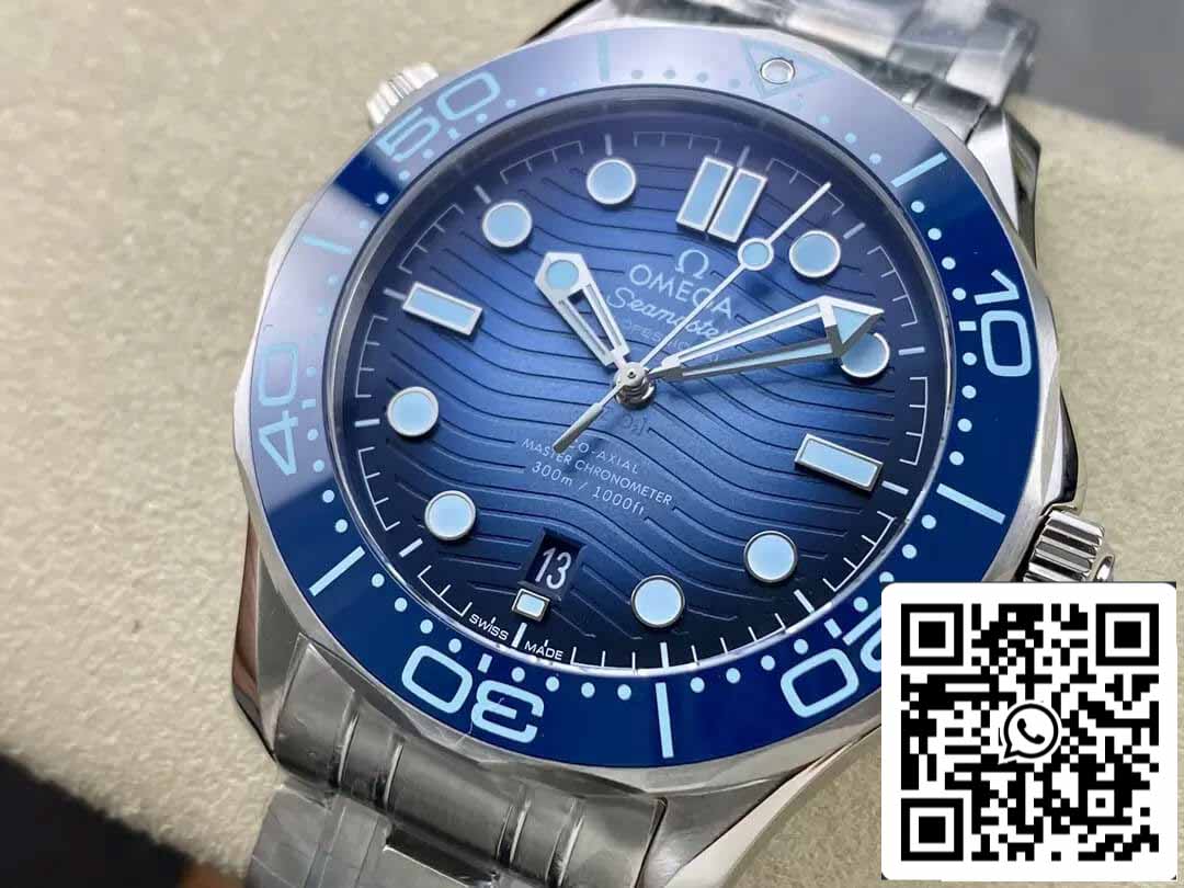 Omega Seamaster Diver 300M 210.30.42.20.03.003 Summer Blu 1:1 edição melhor VS Fabbrica quadrante azul