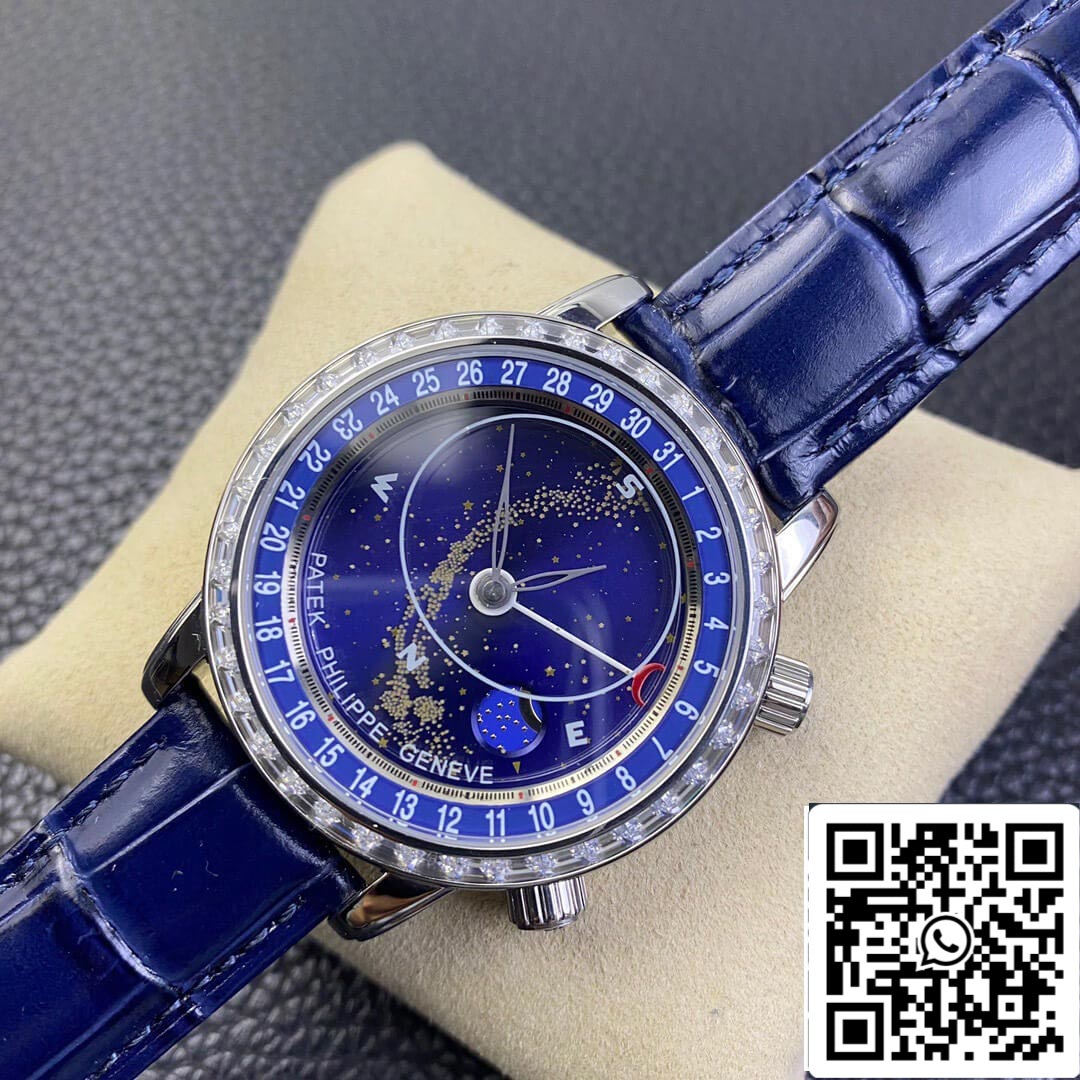 Patek Philippe Grand Complications 6104G-001 1:1 edición mayor AI Fabbrica Sky Moon quadrante blu