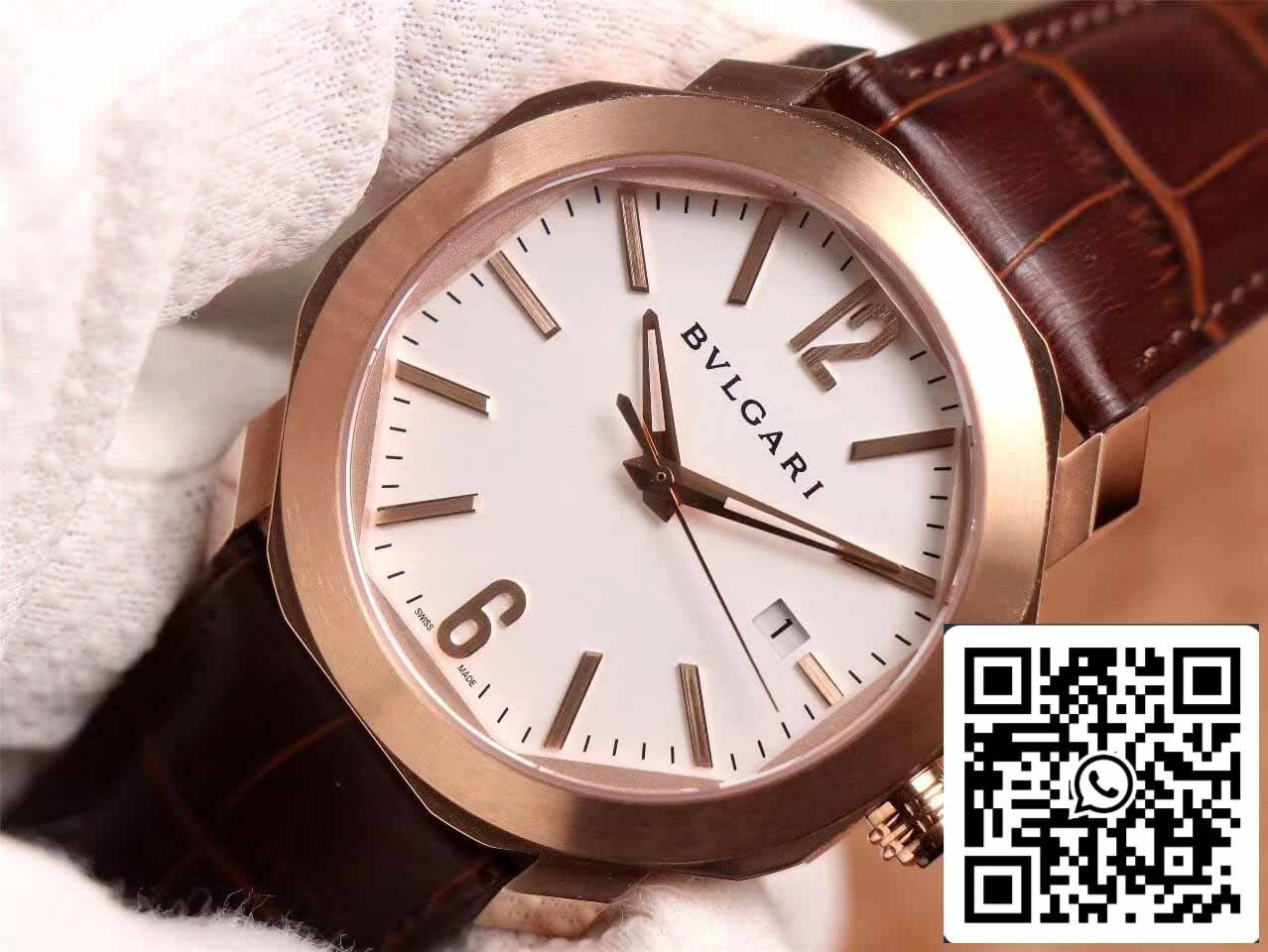Bvlgari Octo 1:1 edición mejor BV Fabbrica quadrante bianco
