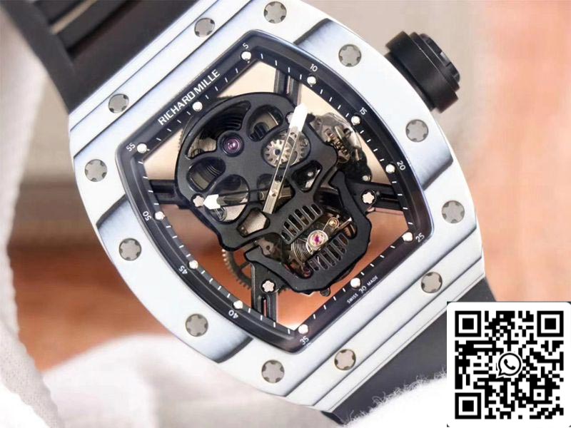 Richard Mille RM052-01 1:1 edizione migliore JB Fabbrica White Ceramic Swiss Tourbillon