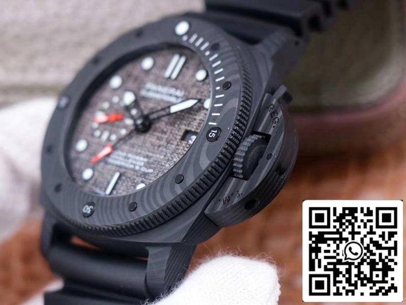Panerai Submersible PAM01039 1:1 edizione migliore VS Fabbrica Nero Carbonio Swiss P9010
